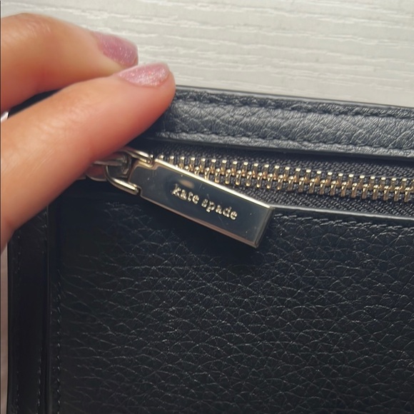 Kate Spade Black Pebbled Leather Wallet - Picture 9 of 10